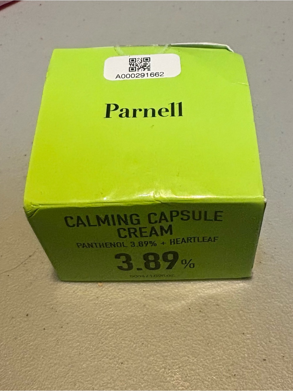 Parnell Calming Capsule Cream Moisturizer Panthenol + Heartleaf 1.69 fl oz
